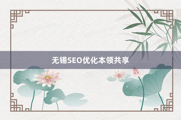 无锡SEO优化本领共享